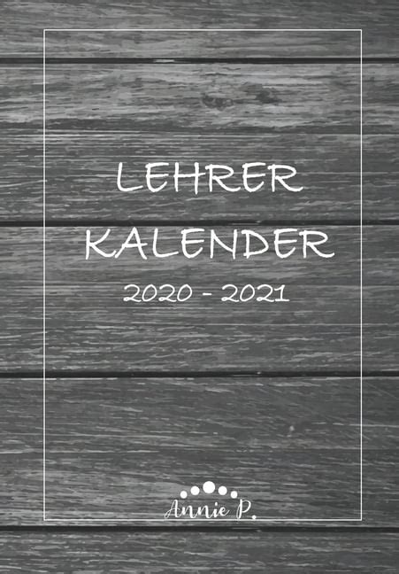 Lehrerkalender 2020 2021 Lehrerplaner Für Das Schuljahr 2020 2021
