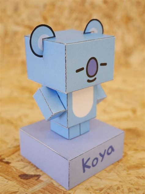 Koya Bt21 Cubeecraft By Sugarbee908 On Deviantart Paper Toys Bt21