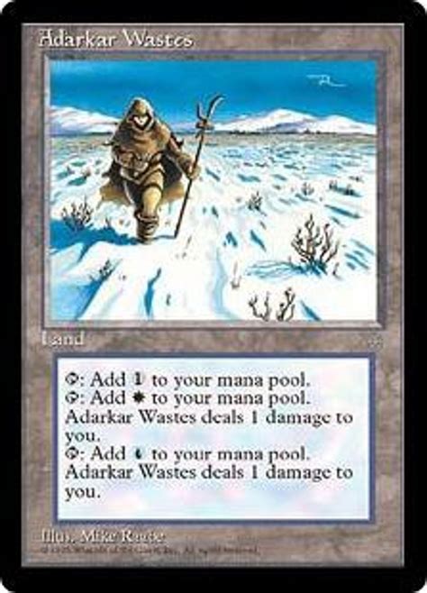 Magic The Gathering Ice Age Single Card Rare Adarkar Wastes Played