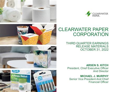 Clearwater Paper Corporation 2022 Q3 Results Earnings Call