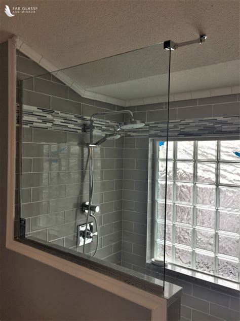 How To Upgrade Bathroom With Fixed Glass Shower Panel Sassy Dove