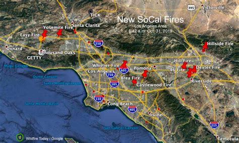 Roundup Of New Southern California Wildfires October 30 31 2019