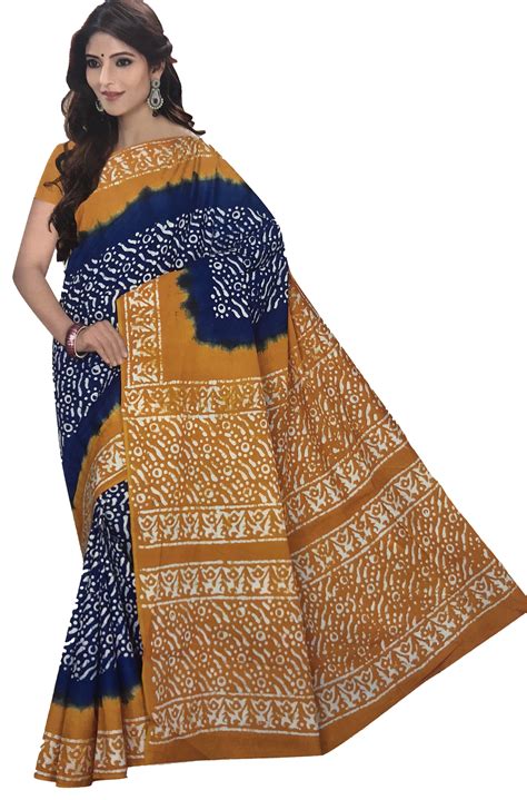 Cotton Batik Print Party Wear Saree Length 53 M Rs 650 Piece Id 19130993188