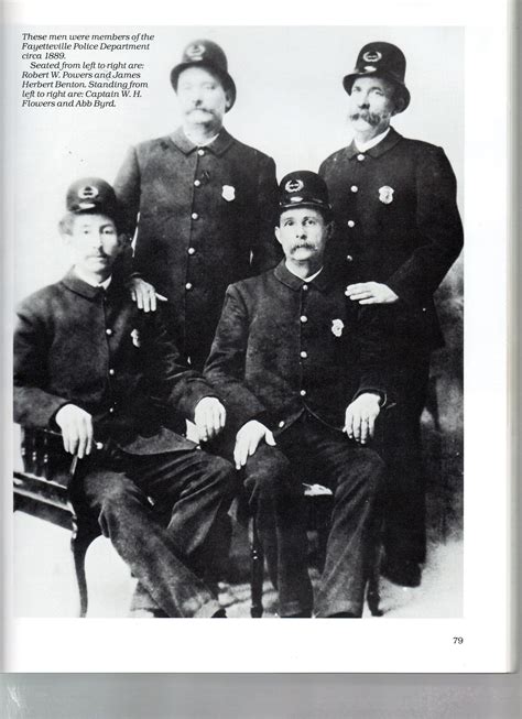 Members of the Fayetteville NC Police Department circa 1889