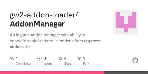 Github Gw2 Addon Loaderaddonmanager An Ingame Addon Manager With