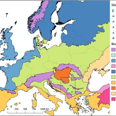 Biogeographical Regions Of Europe Based On A Map By The European