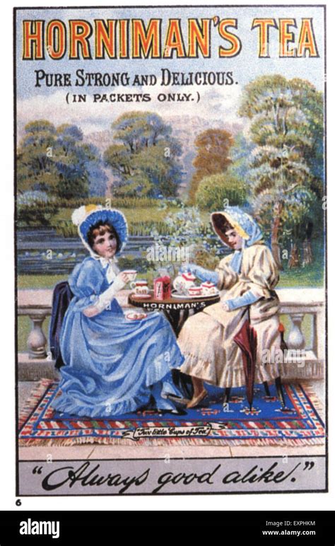 1890s Uk Hornimans Tea Magazine Advert Stock Photo Alamy