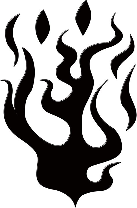 Flames Silhouette Shape Free Picture Black Silhouette Of Fire