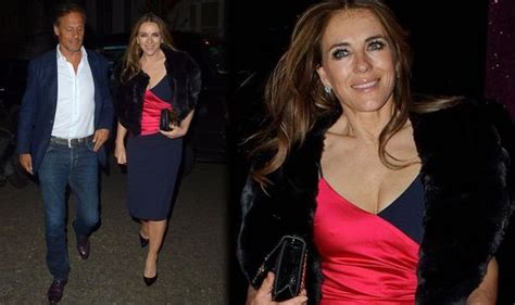Liz Hurley Goes Braless In Eye Popping Frock After Recreating That