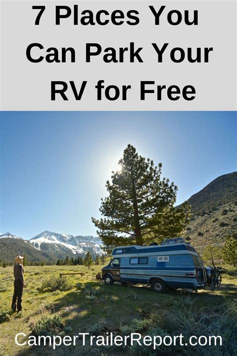 7 Places You Can Park Your Rv For Free
