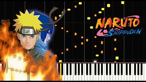 Naruto Shippuden Op Medley Synthesia Youtube