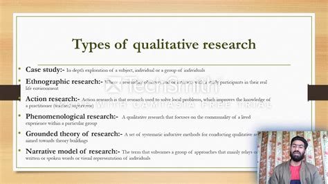 Qualitative Research Meaning Types And Methods Youtube