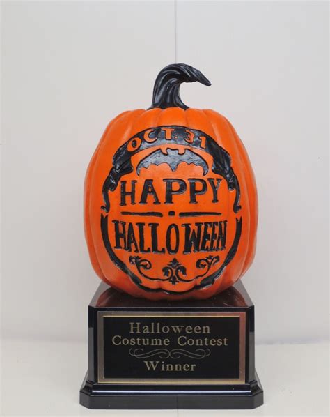 Halloween Trophy Trophies Best Costume Contest Pumpkin Carving Etsy
