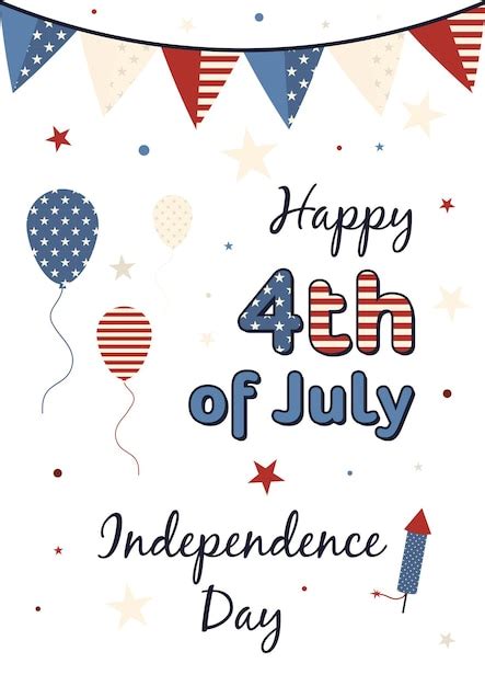 Premium Vector American Independence Day Vector Background