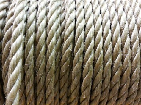 Brown Rope Stock Photo Image Of Cord Brown Nylon Rope 54154196
