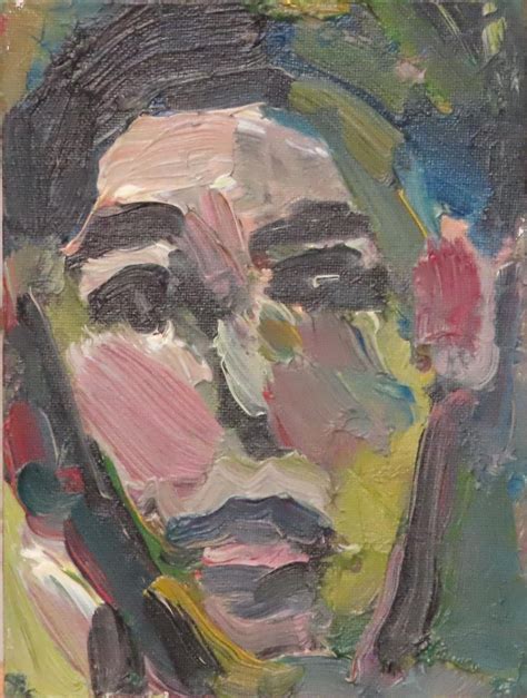 Contemporary Abstract Expressionist Portrait Oil Painting By Jose