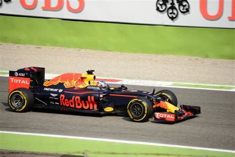 Red Bull Formula 1 At Monza Driven By Daniel Ricciardo Editorial Stock