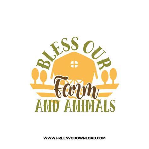 Bless Our Farm And Animals Svg And Png Cut Files Free Svg Download