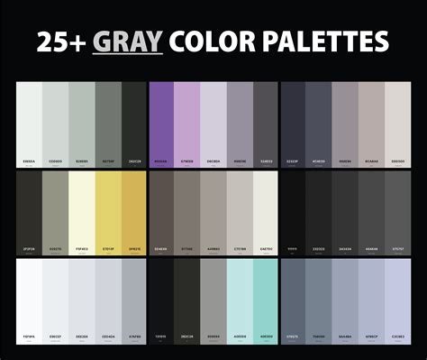 25 Best Gray Color Palettes With Names And Hex Codes Creativebooster