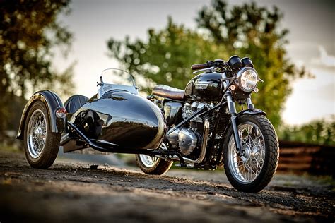 Triumph Motorcycle With Sidecar