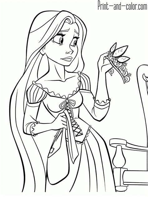 Rapunzel Coloring Pages Print And