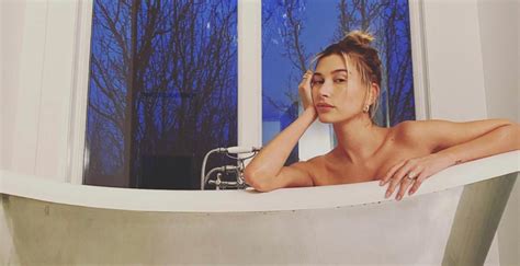 Hailey Bieber Poses In The Bathtub For Justin Photos Hailey Baldwin