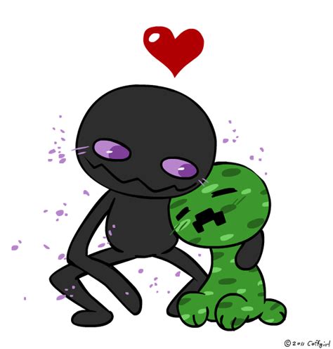 Creeper And Enderman By Coffgirl On Deviantart Minecraft Drawings