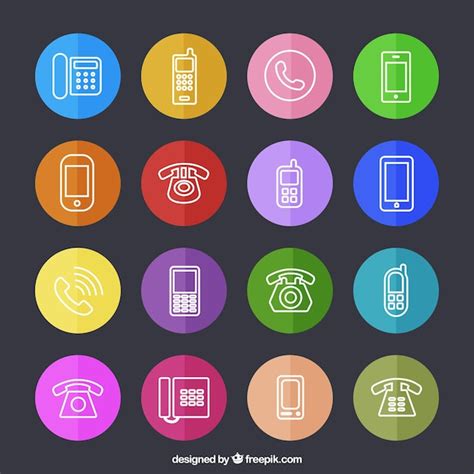 Premium Vector Telephone Icons