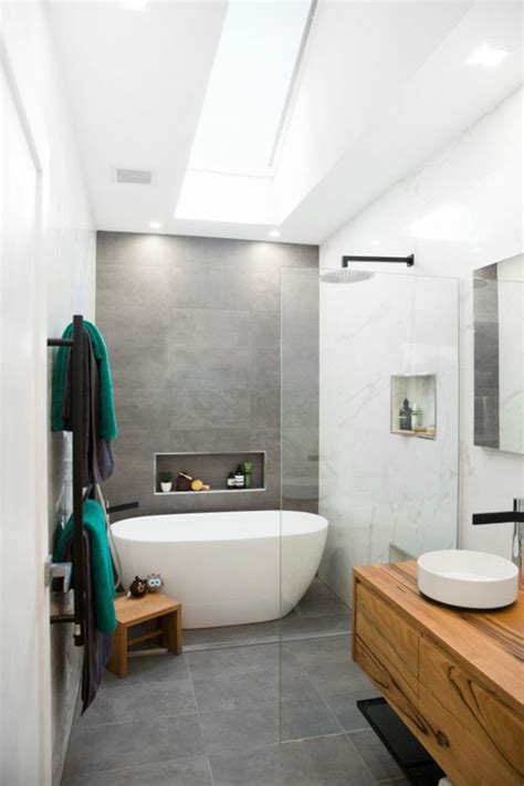 Pour stimuler votre imagination voici trois exemples de salles de bains carrelées. Le carrelage effet béton en 55 photos inspirantes ...