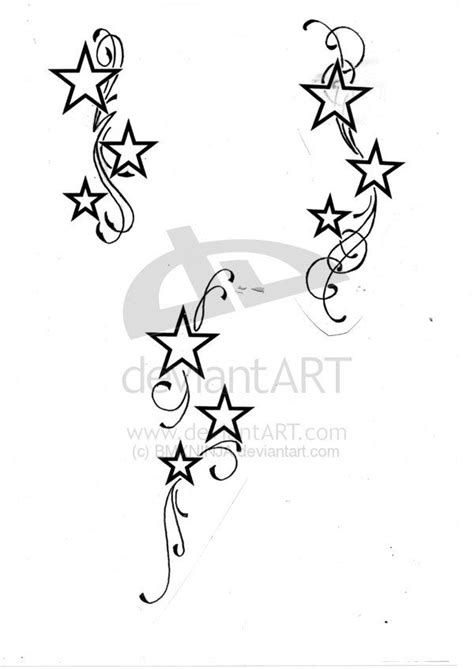 Stars With Swirls By Bmxninja On Deviantart Swirl Tattoo Star