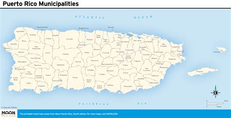 Map Of Puerto Rico Cities And Towns