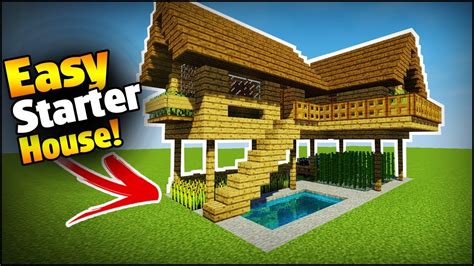 Avoid symmetry — while building a minecraft base that is completely symmetrical may sound like a cool idea, if you cannot add rooms or machinery to it that is completely identical in each part, it will end up looking terrible. Minecraft: Starter/Survival House Tutorial - How to Build ...