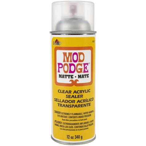 Mod Podge Spray 12oz Matte Brand New Clear Acrylic Sealer 12 Etsy