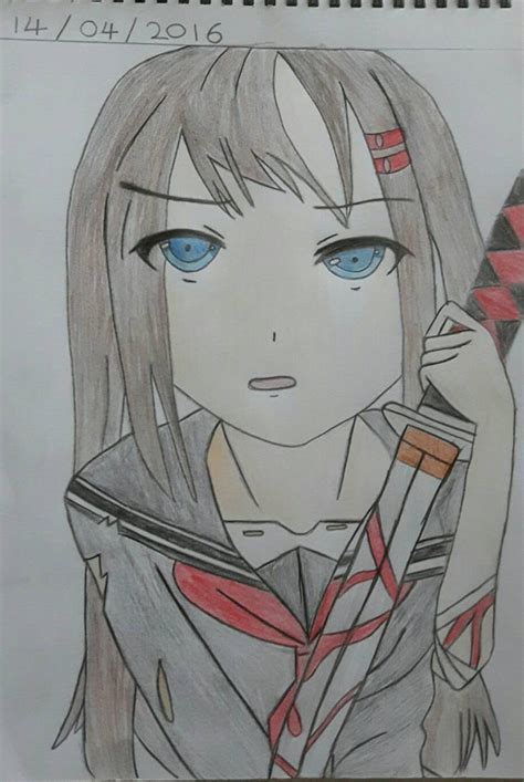 Anime Girl Stabbing Herself By Jazzywazzy245 On Deviantart