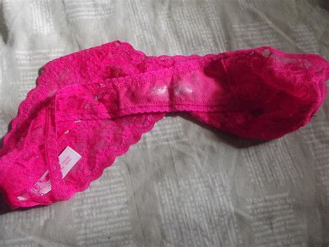 Sexy Pink Lacy Thong Cum Stained Interest Pinterest Pink