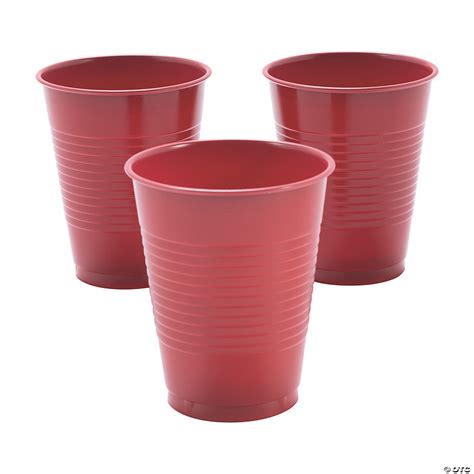 Bulk Classic Red Plastic Cups 50 Ct Oriental Trading