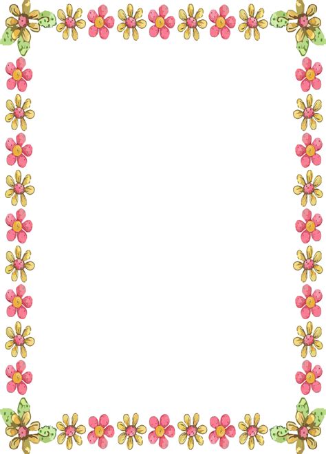 Free Simple Flower Border Designs For A Paper Download Free Simple Flower Border Designs For