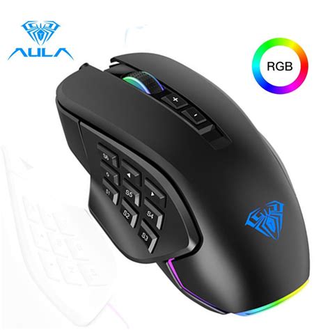 Aula H510 Wired Gaming Mouse With 9 Side Buttons 6 Gear Dpi Up To 10000