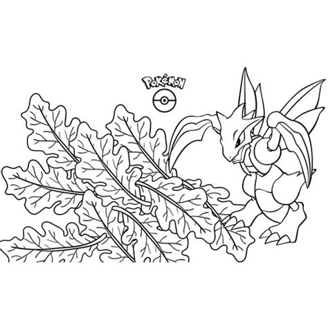 Strong Scyther Pokemon Coloring Page 🐹 Free Online Coloring Pages 🍄