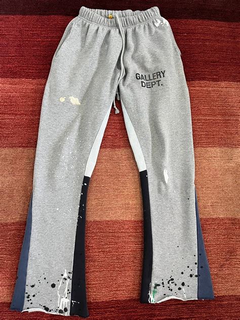 Gallery Dept Flared Sweatpants Heather Grey Grailed