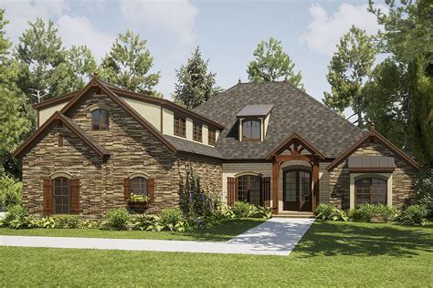Rustic 3 Bed Craftsman Style House Plan With Bonus Over Garage