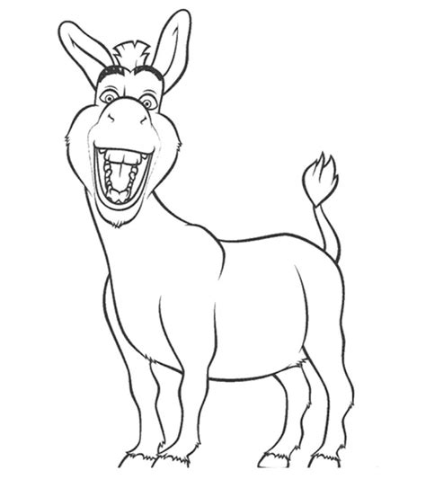 Free Printable Donkey Coloring Pages For Kids Sketch Coloring Page
