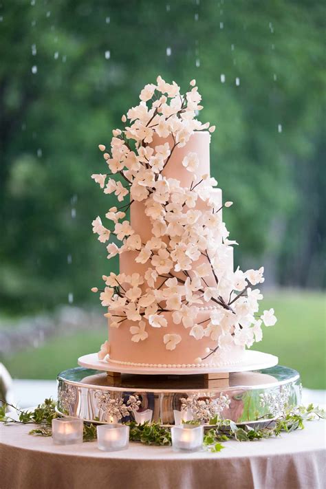 25 Creative Cherry Blossom Wedding Cakes