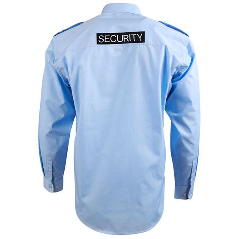 Epaulettes Superior Unisex Shirt Long Sleeve With Security To Front