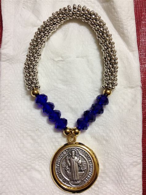 Pulsera Medalla San Benito Chain Necklace Necklaces Bracelets St Benedict Bracelet Holy