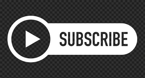 Hd Outline Youtube Subscribe White Button Logo Png Citypng