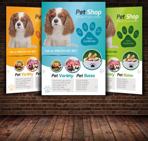Pet Shop Flyer Template Flyer Design Pet Shop Corporate Event Design