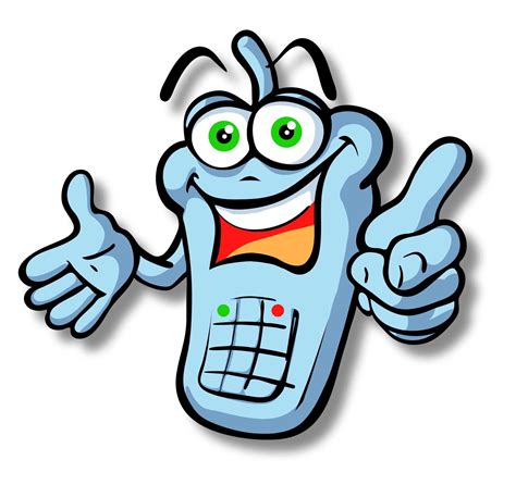 Cartoon Pictures Of Cell Phones Fun And Playful Artwork For Tech Enthusiasts