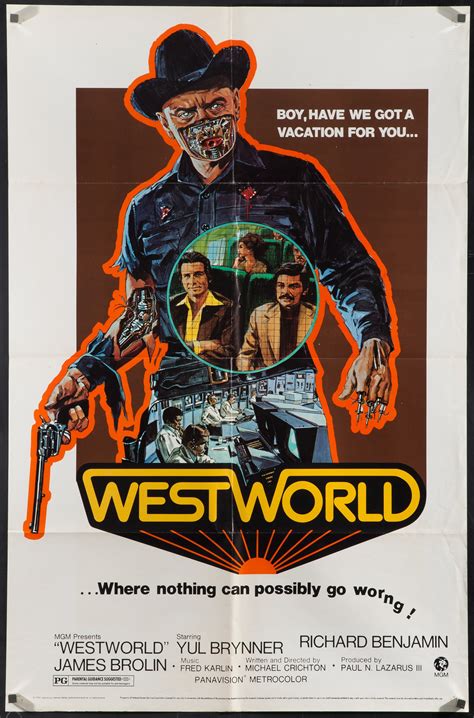 Westworld Movie Poster 1973 1 Sheet 27x41 Westworld Movie