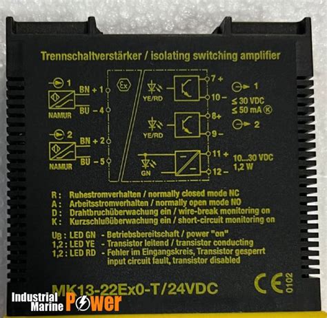 Turck Multi Modul Mk Ex T Vdc Isolating Switching Amplifier For